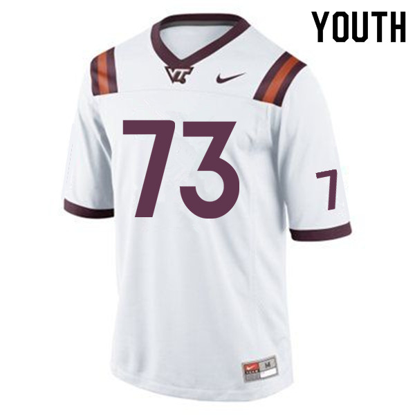 Youth #73 Jim Pyne Virginia Tech Hokies College Football Jerseys Sale-Maroon